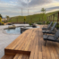 epi wood decking built to a height perfect for additional seating